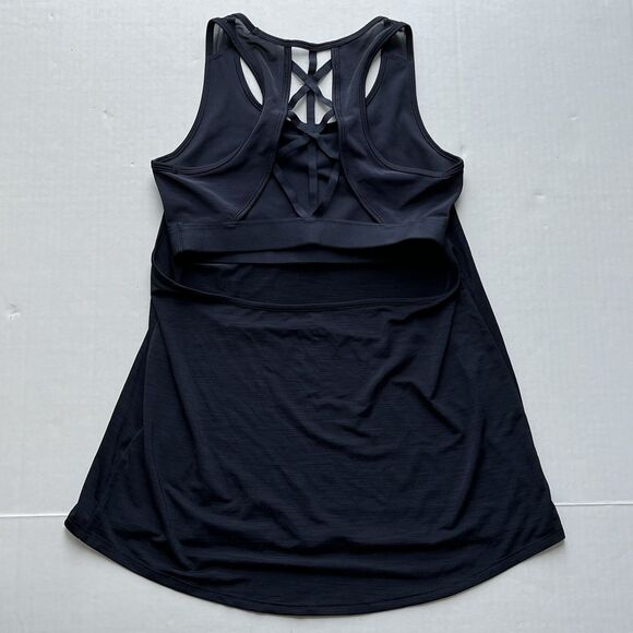 H&M Sport Womens Athletic Stretch Tank Top With Built In Sport Bra Size M - Picture 3 of 6